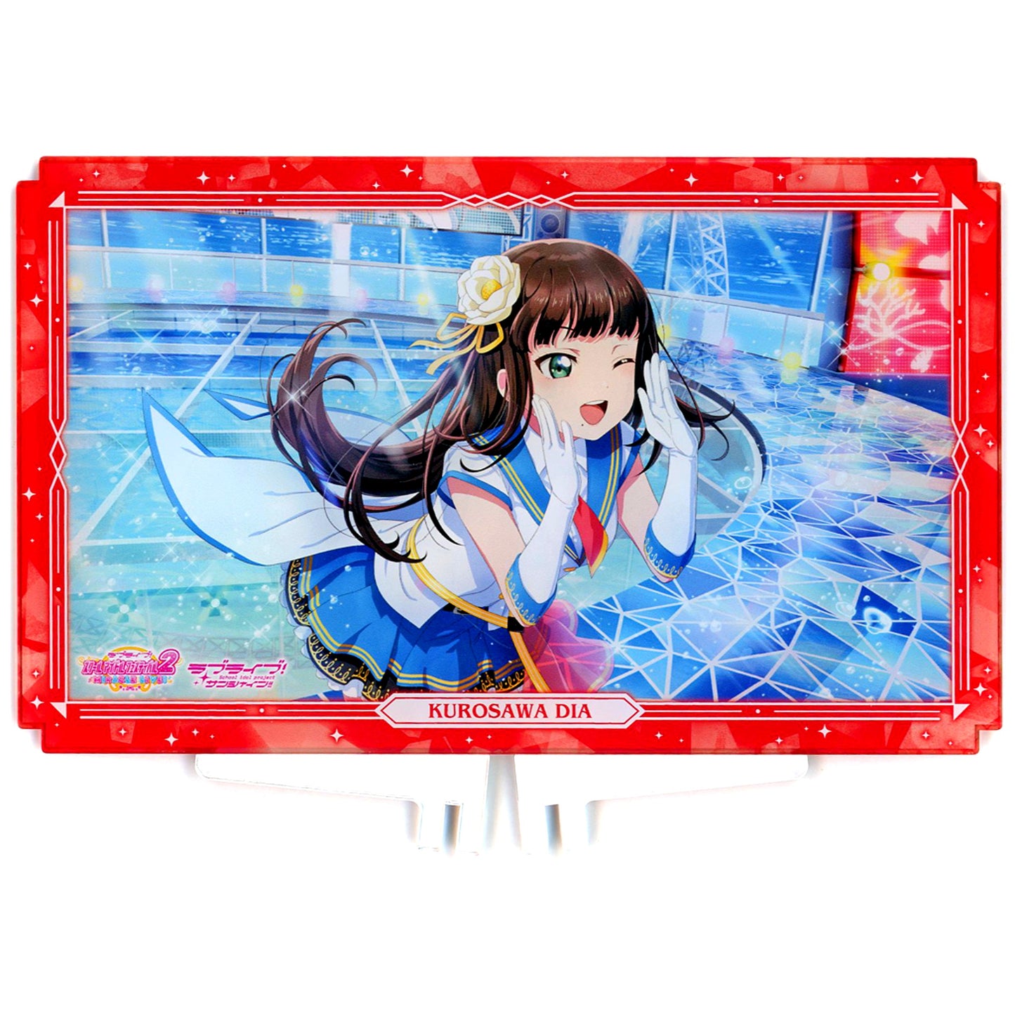 Dia Kurosawa Half Anniversary Double-Sided Plate Acrylic Stand Aqours Love Live! School Idol Festival 2 MIRACLE LIVE! [USED]