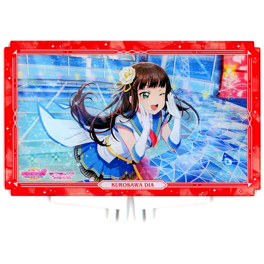 Dia Kurosawa Half Anniversary Double-Sided Plate Acrylic Stand Aqours Love Live! School Idol Festival 2 MIRACLE LIVE! [USED]