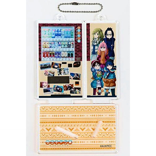 Group Brick Yuru Camp Wrapping Vending Machine Lucky Drink 5th Anniv Wrapping Vending Machine Acrylic Stand Limited Edition [USED]