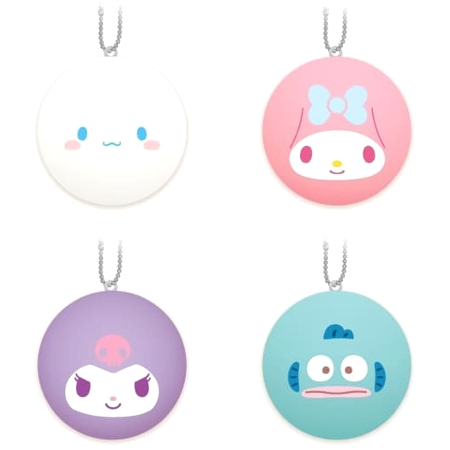 Cinnamoroll & Others Sanrio Characters All 4 Types Set Mochimochi Daifuku Mascot Mochimochi Daifuku Mascot [USED]