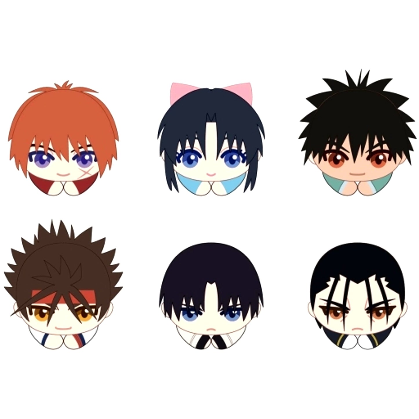 Set of 6 Rurouni Kenshin Hug Chara Collection [USED]