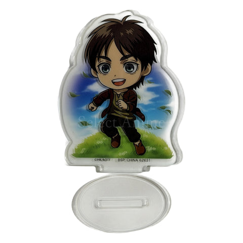 Eren Yeager H Prize Attack on Titan Seeking Freedom Kyun Chara Illustrations Ichiban Kuji Acrylic Stand [USED], photo 1