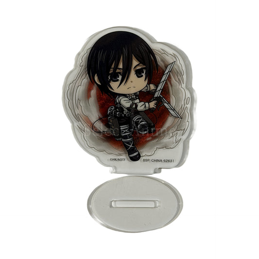 Mikasa Ackerman H Prize Attack on Titan Seeking Freedom Kyun Chara Illustrations Ichiban Kuji Acrylic Stand [USED]