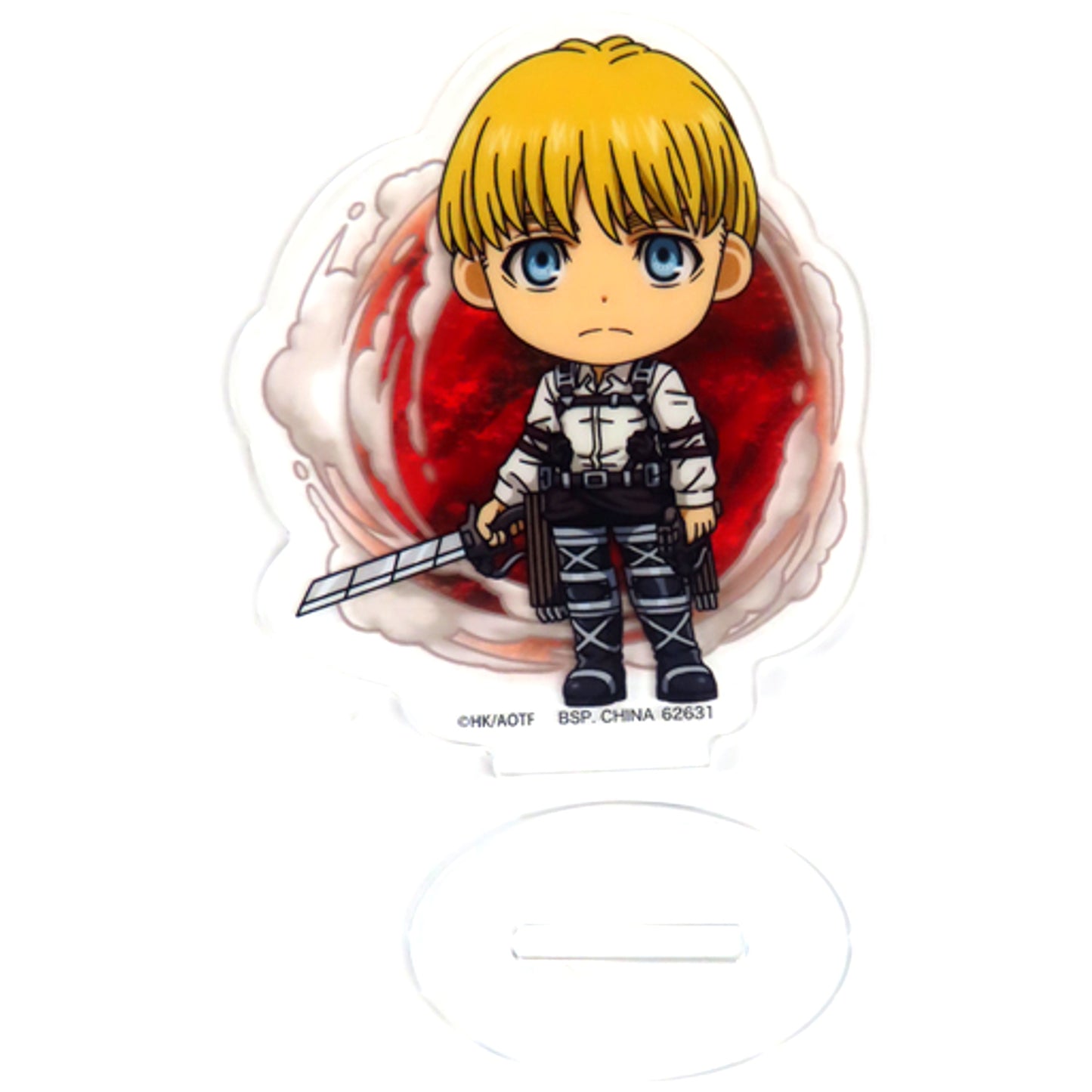 Armin Arlert Acrylic Stand Kyun Chara Illustrations Ichiban Kuji Attack on Titan Seeking Freedom Prize H [USED]