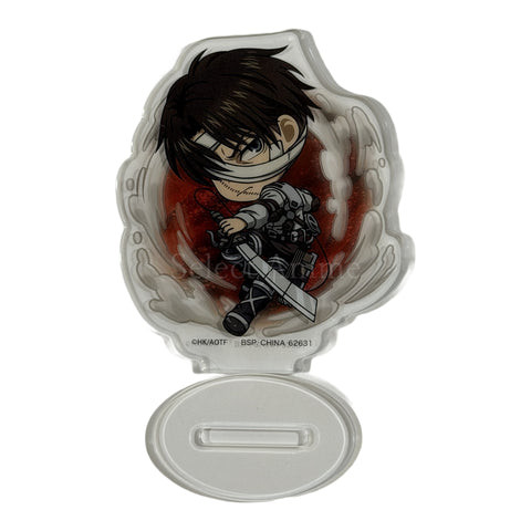 Attack on Titan Levi Ackerman Ichiban Kuji Jiyu o Motomete Acrylic Stand Kyunchara Illustrations Prize H Acrylic Stands [USED], photo 1