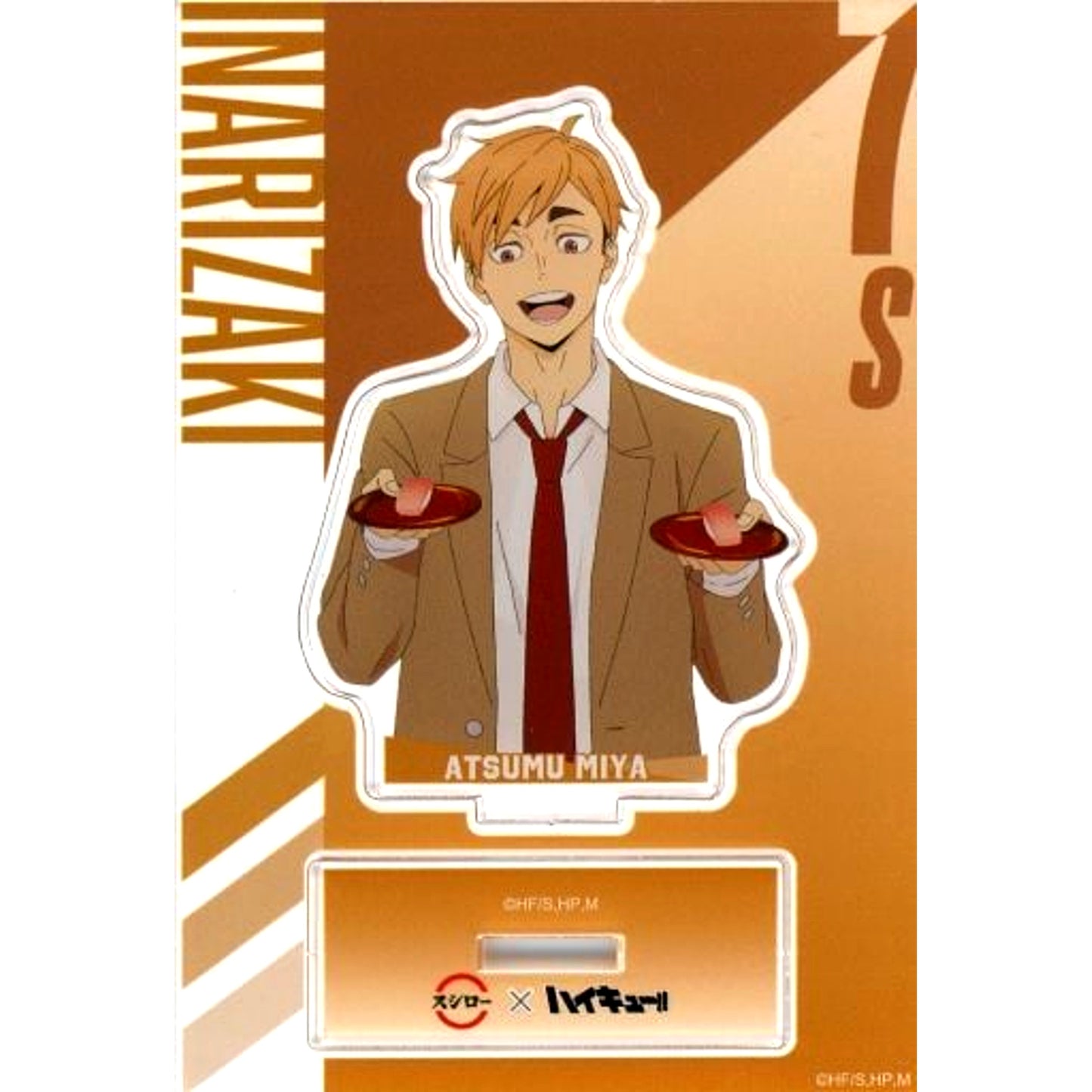 Atsumu Miya Collab Newly Drawn Acrylic Stand Sushiro x Haikyu!! To the Top of Deliciousness at Sushiro!! First Half Takeout Set Order Bonus [USED]