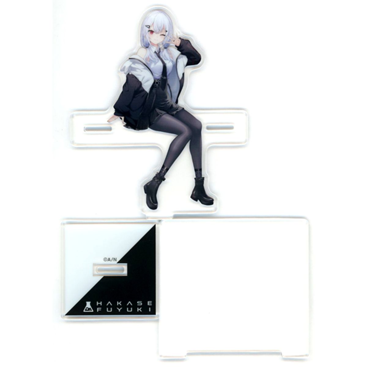 Hakase Fuyuki, SMC Group Virtual YouTuber Nijisanji Sitting Acrylic Stand 4th Anniversary Goods [USED]