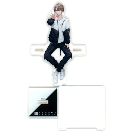 Kagami Hayato Sitting Acrylic Stand Virtual YouTuber Nijisanji SMC Group 4th Anniv. [USED]