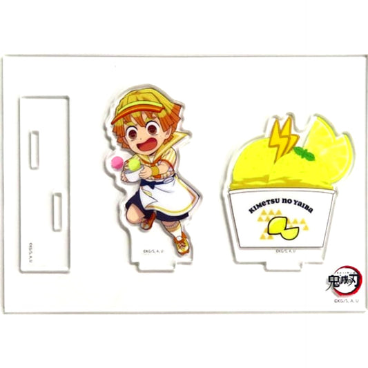 Zenitsu Agatsuma A Random Acrylic Stand Demon Slayer x ufotable Cafe / Machi Asobi CAFE Ice Cream Cafe 2023 [USED]