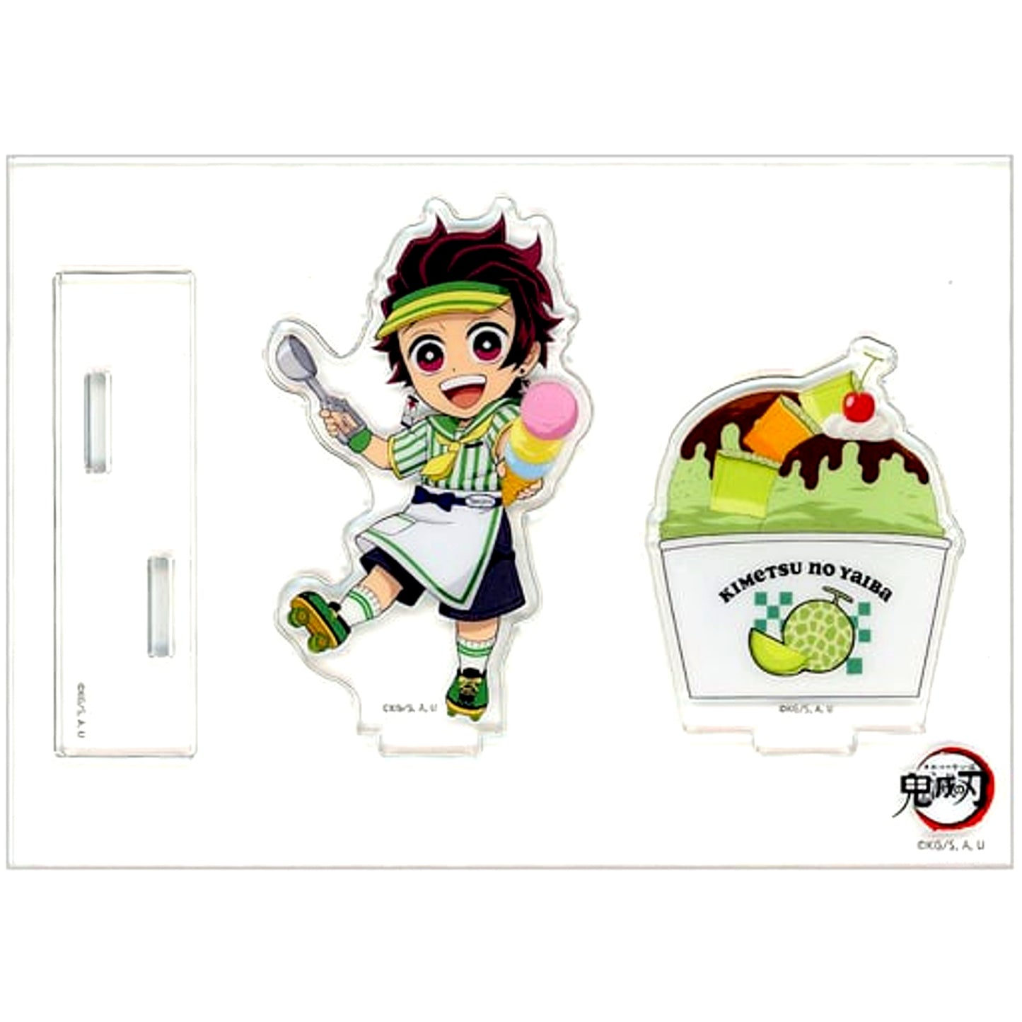 Tanjiro Kamado Demon Slayer: Kimetsu no Yaiba x ufotable Cafe / Machi Asobi Cafe Ice Cream Cafe 2023 Random Acrylic Stand B [USED]