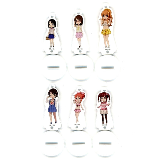 All Characters Single Item Idolmaster Cinderella Girls Theater Vol. 1 Event Original Edition DVD Bundle Bonus Set of 6 Acrylic Stands [USED]