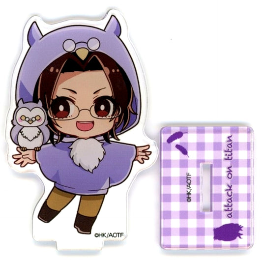 Hange Zoe Acrylic Stand Animal Ears Hoodie Attack on Titan x Princess Cafe [USED]