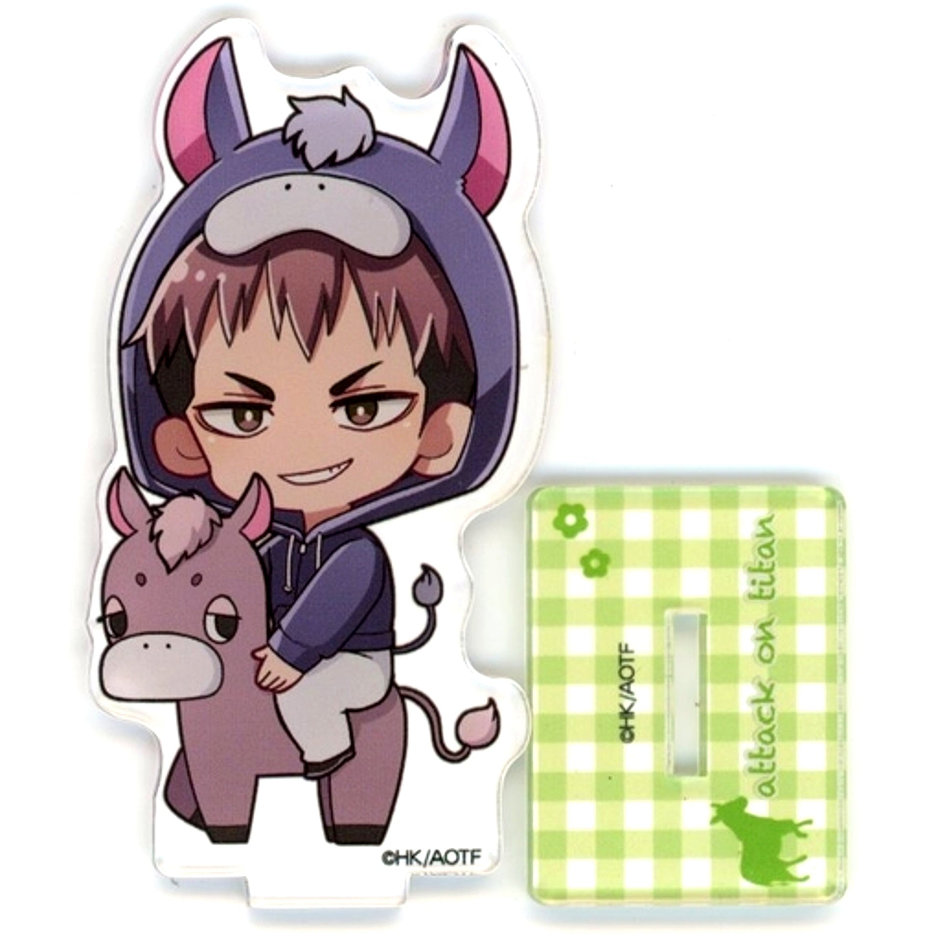 Jean Kirstein Single Animal Ears Hoodie Attack on Titan x Princess Cafe Acrylic Stand [USED]