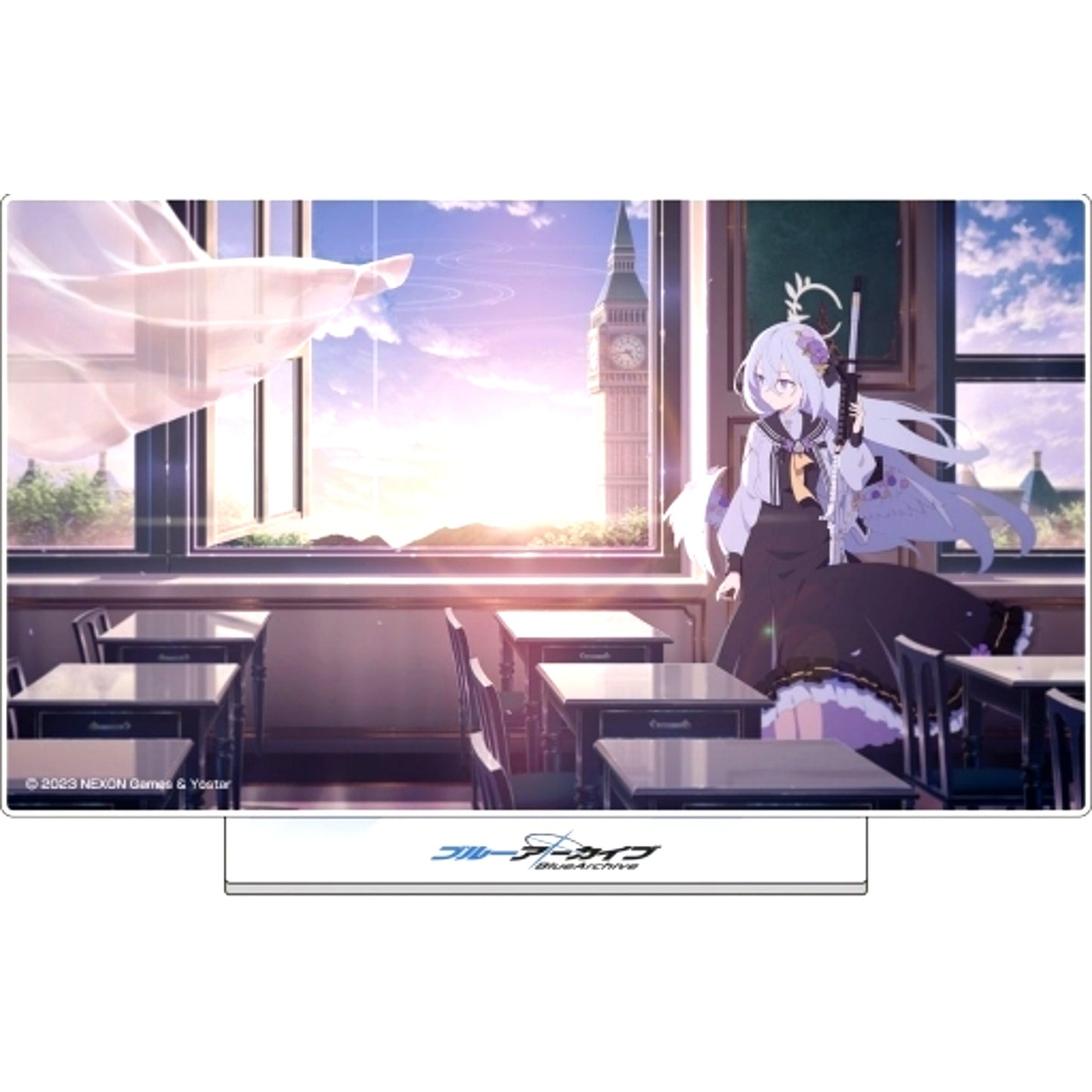 Azusa Shirasu Blue Archive Acrylic Art Stand POP UP SHOP in Marui [USED]
