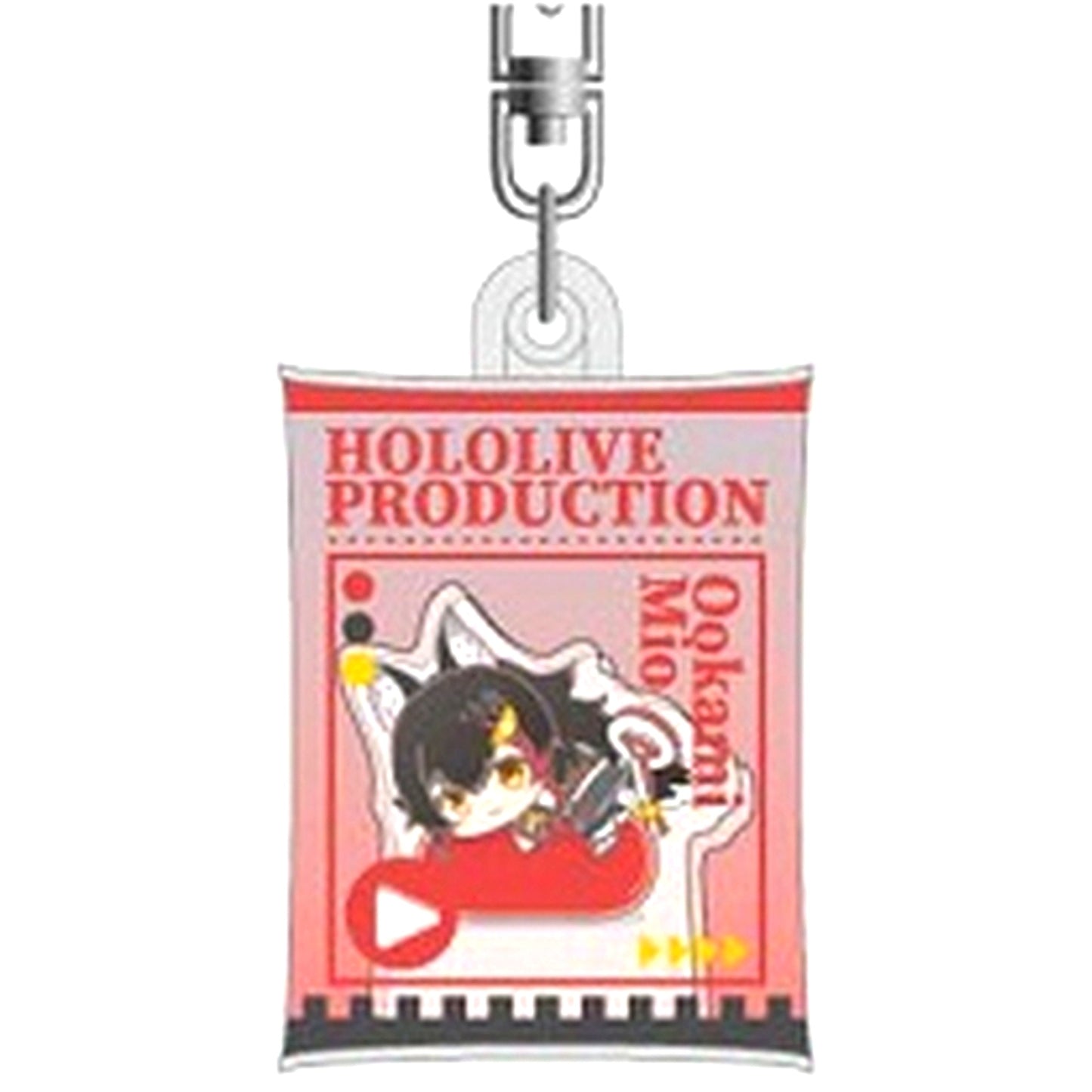 Ookami Mio hololive Air Fuwa Keychain Hug Meets E BOX [USED]