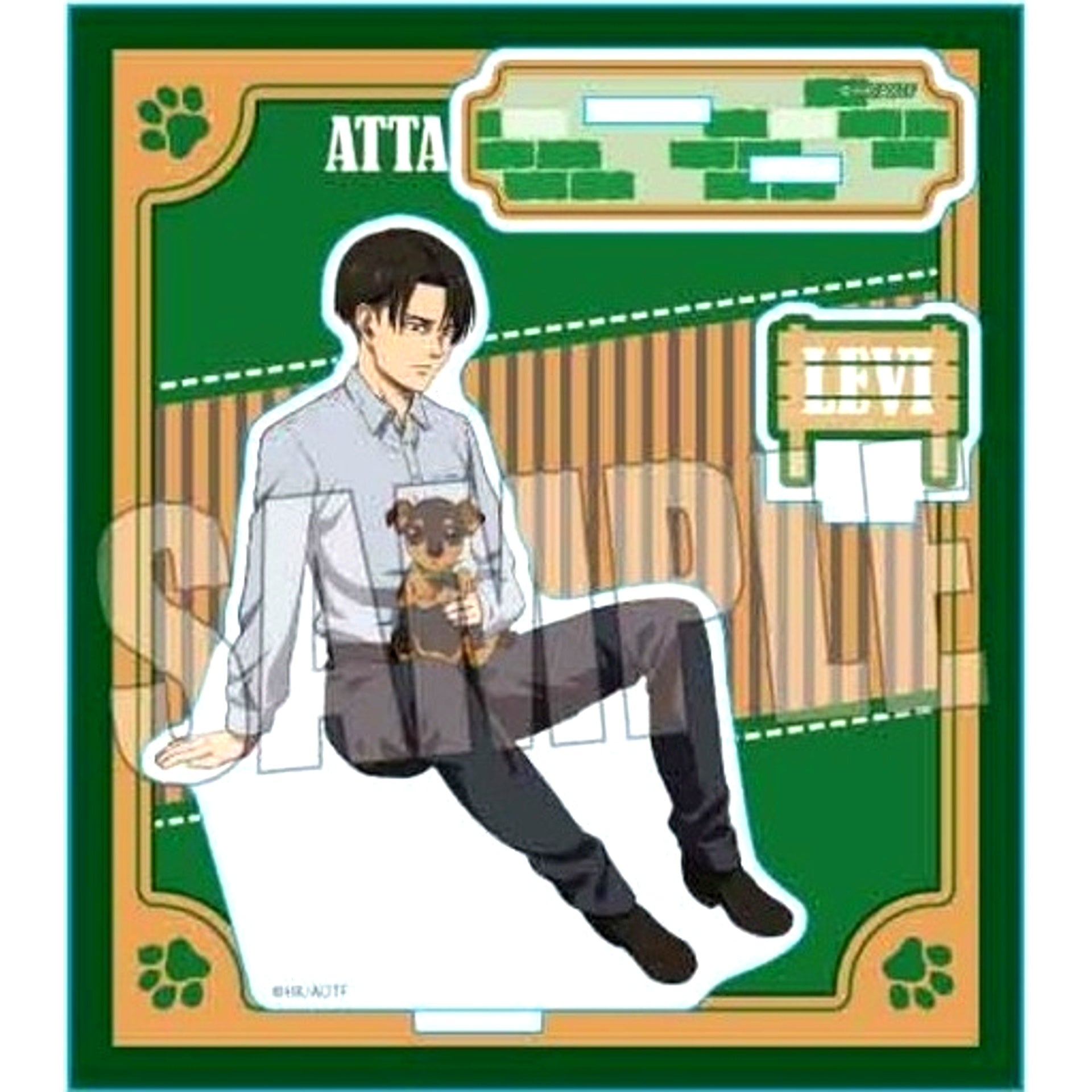 Levi Ackerman Attack on Titan With Dog Ver. Acrylic Stand [USED]