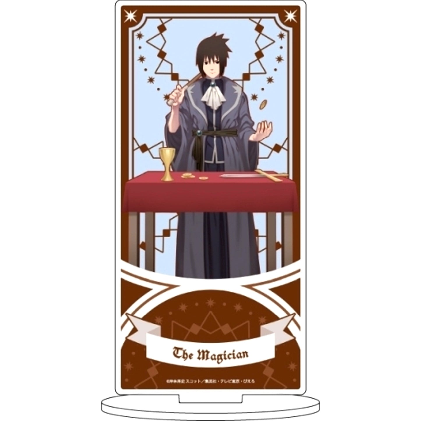 Sasuke Uchiha 25. Tarot Ver. Illustration Naruto Shippuden Character Acrylic Figure [USED]