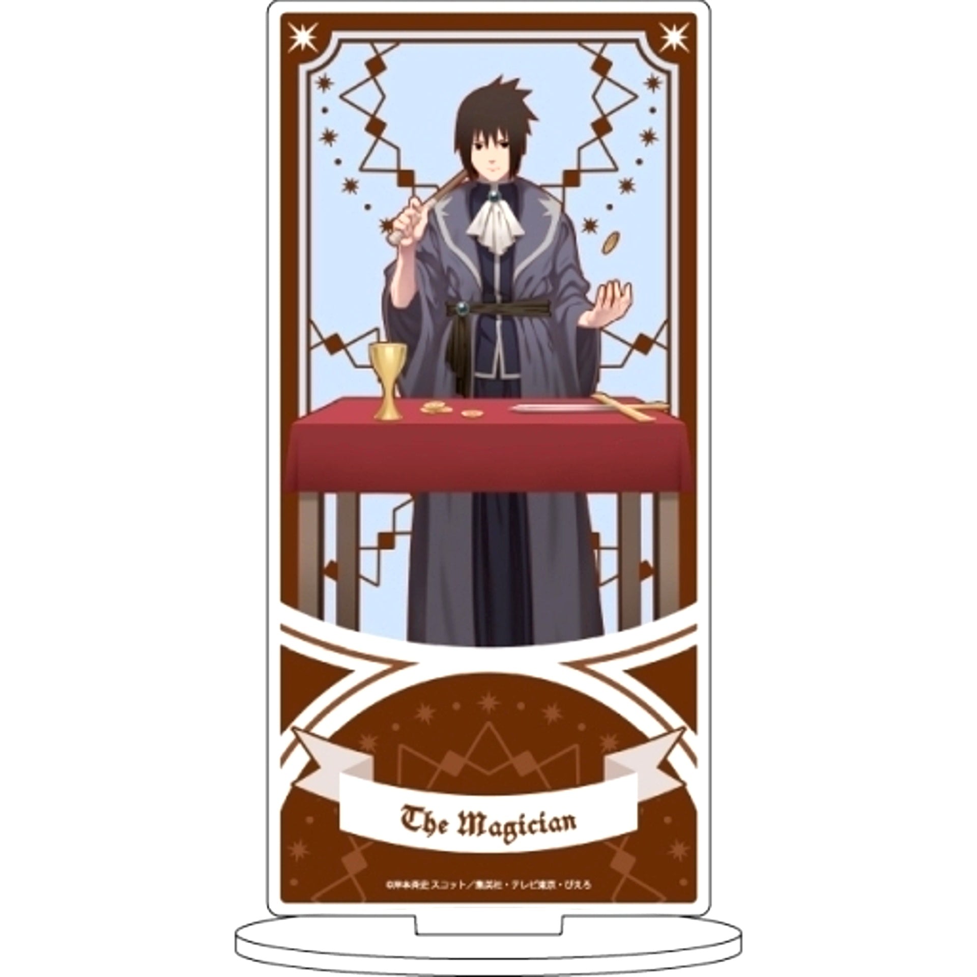 Sasuke Uchiha 25. Tarot Ver. Illustration Naruto Shippuden Character Acrylic Figure [USED]