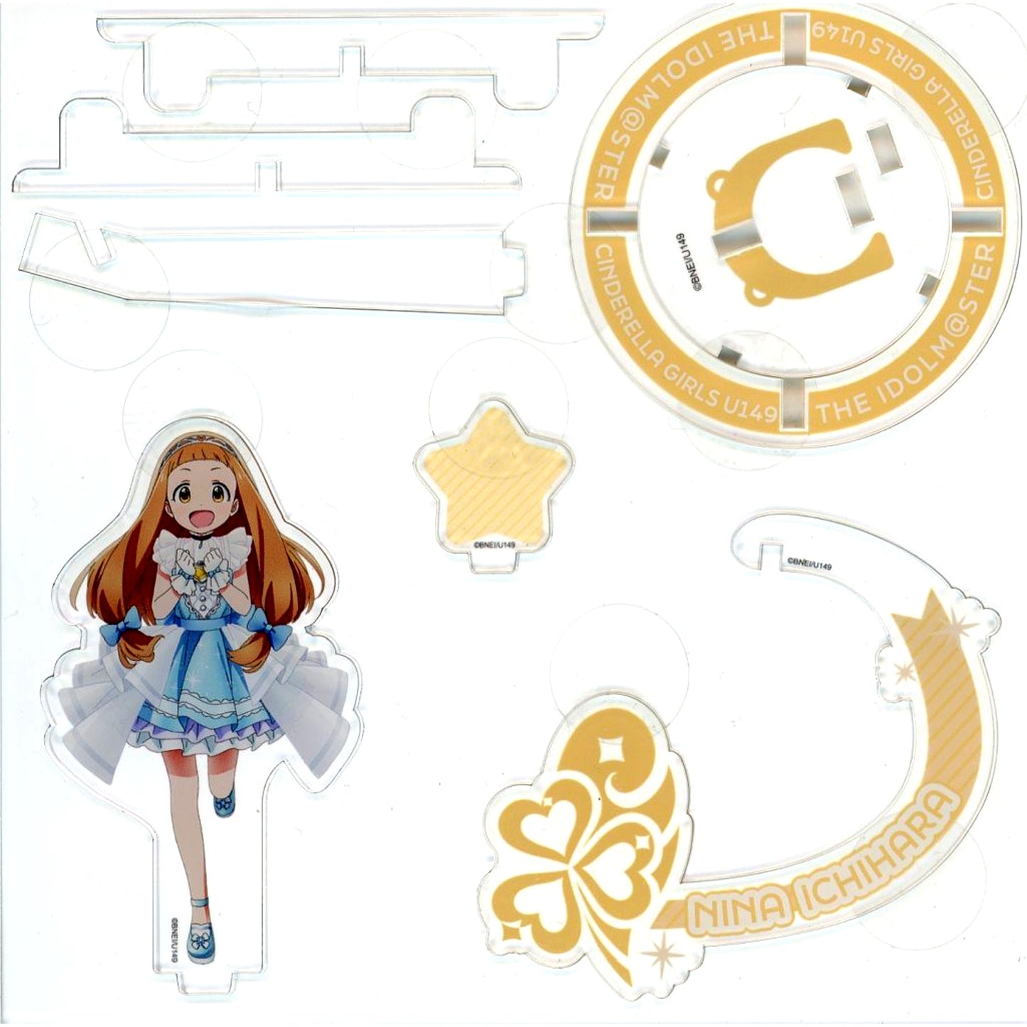 Nina Ichihara THE IDOLM@STER Cinderella Girls Official 3D Acrylic Stand U149 Twinkle Party ver [USED]