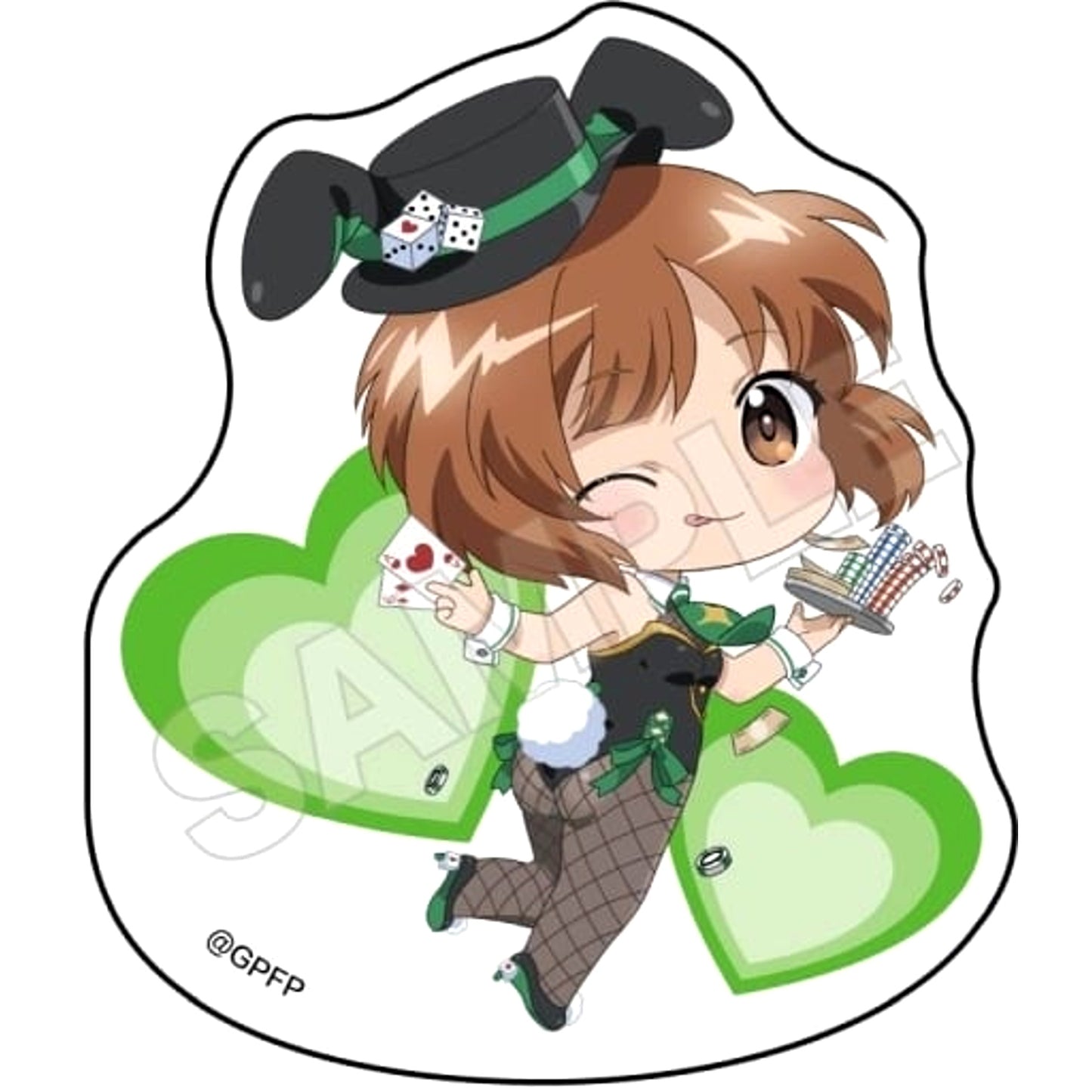 Miho Nishizumi Girls und Panzer das Finale Mochikko Casino Acrylic Mascot [USED]
