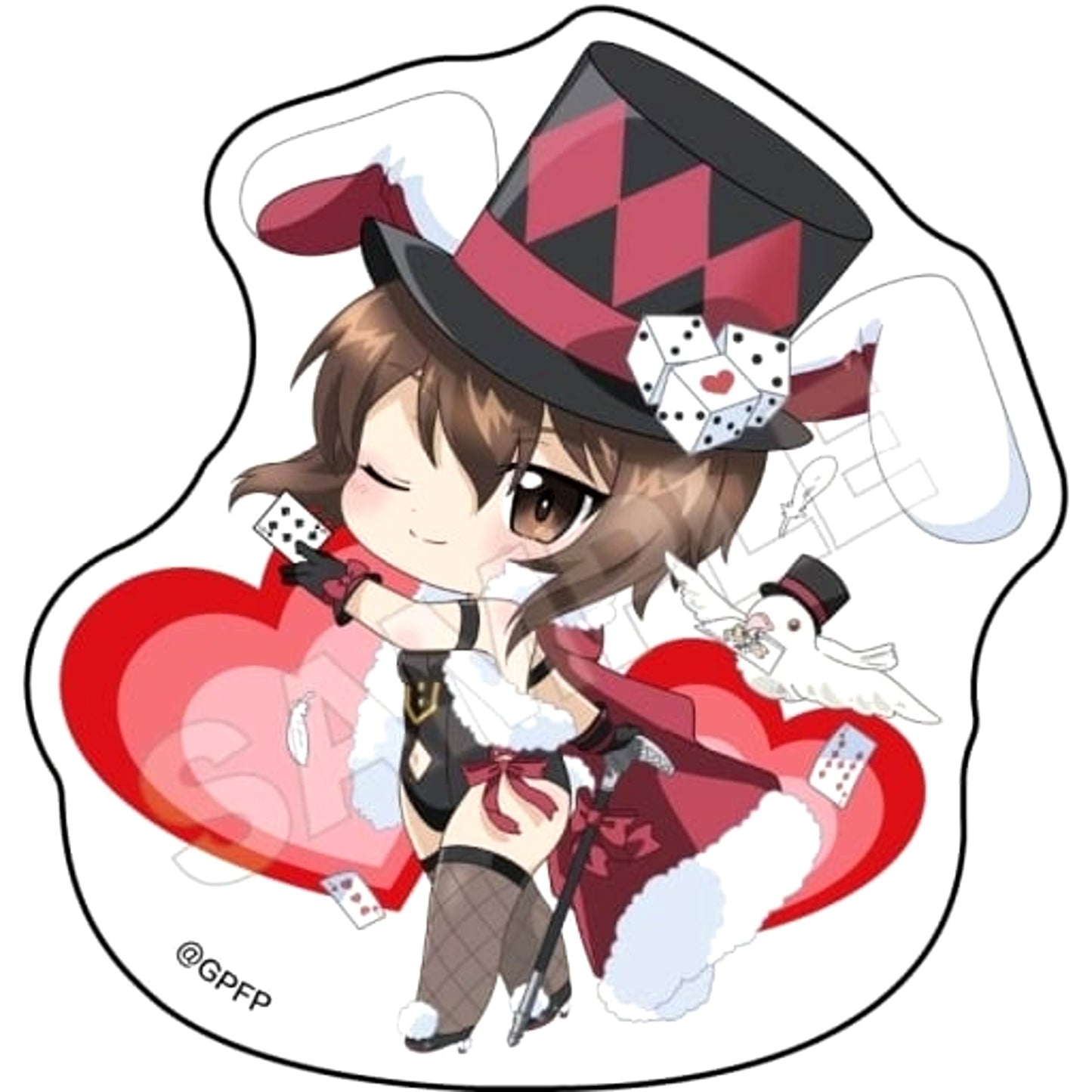 Maho Nishizumi Girls und Panzer das Finale Mochikko Casino Acrylic Mascot [USED]