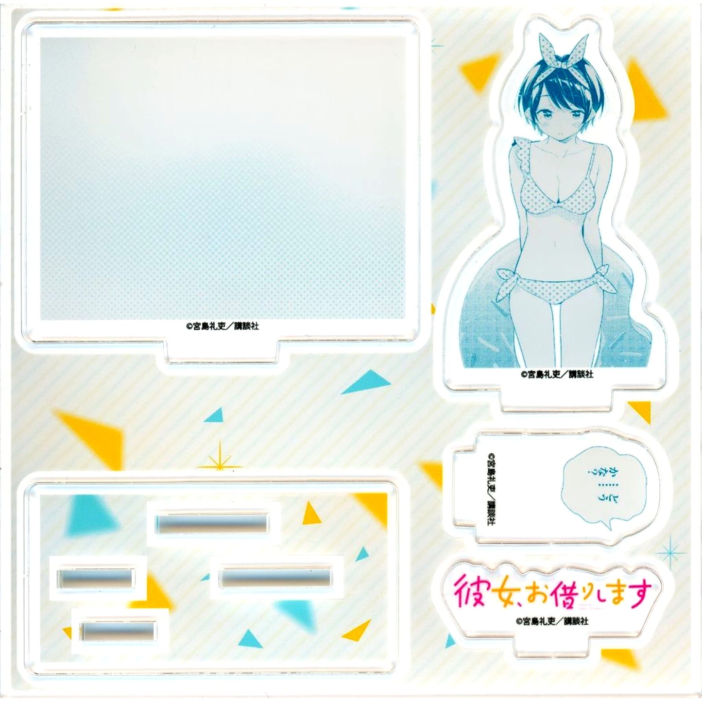 Ruka Sarashina Rent-A-Girlfriend Comics 27 Latest Vol. 28 Release TV Anime Season 2 Drama Hit Commemoration TSUTAYA Limited Paid Bonus Acrylic Figure Plate [USED]