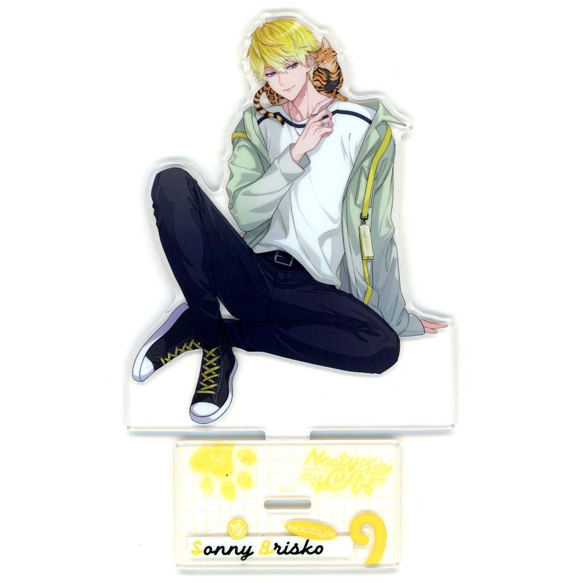 Sonny Brisko Noctyx with Cat Virtual YouTuber Nijisanji Acrylic Stand NIJISANJI EN [USED]