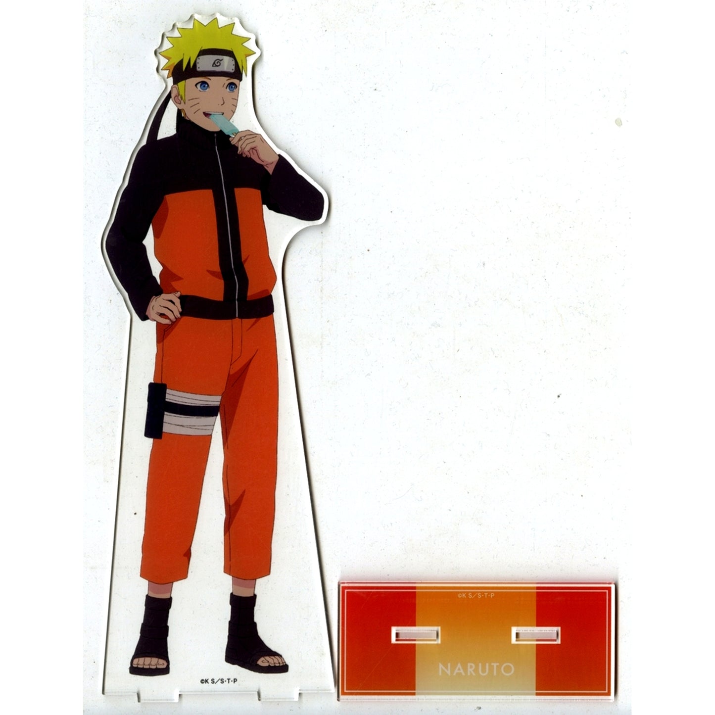Naruto Uzumaki Present Form Past and Present Ver. Illustration Naruto Shippuden 20th Anniversary Extra Large Acrylic Stand Pop Up Store in Loft [USED]