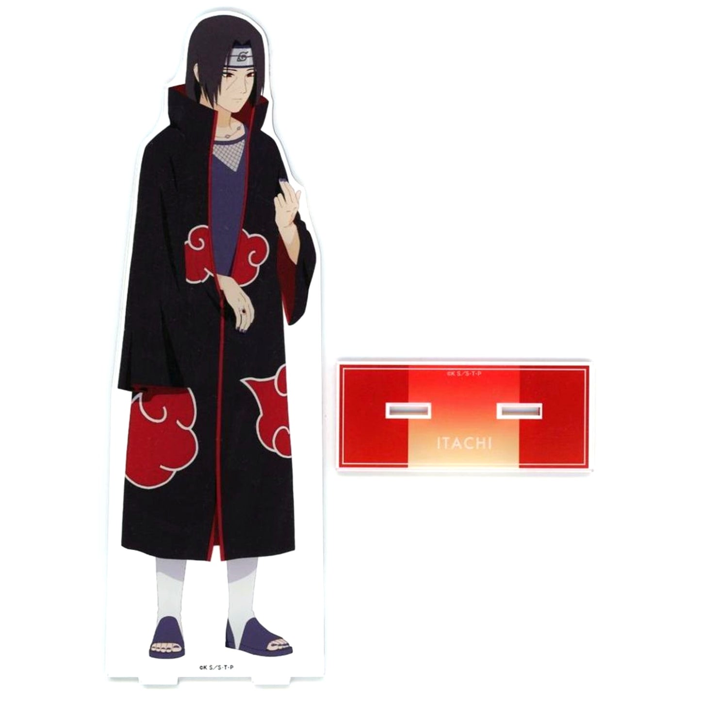 Itachi Uchiha Present Form Past and Present Ver. Illustration Naruto Shippuden 20th Anniversary Extra Large Acrylic Stand Pop Up Store in Loft [USED]