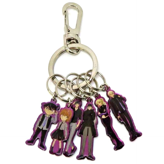 Group Detective Conan Black Iron Submarine 6-Connected Keychain [USED]