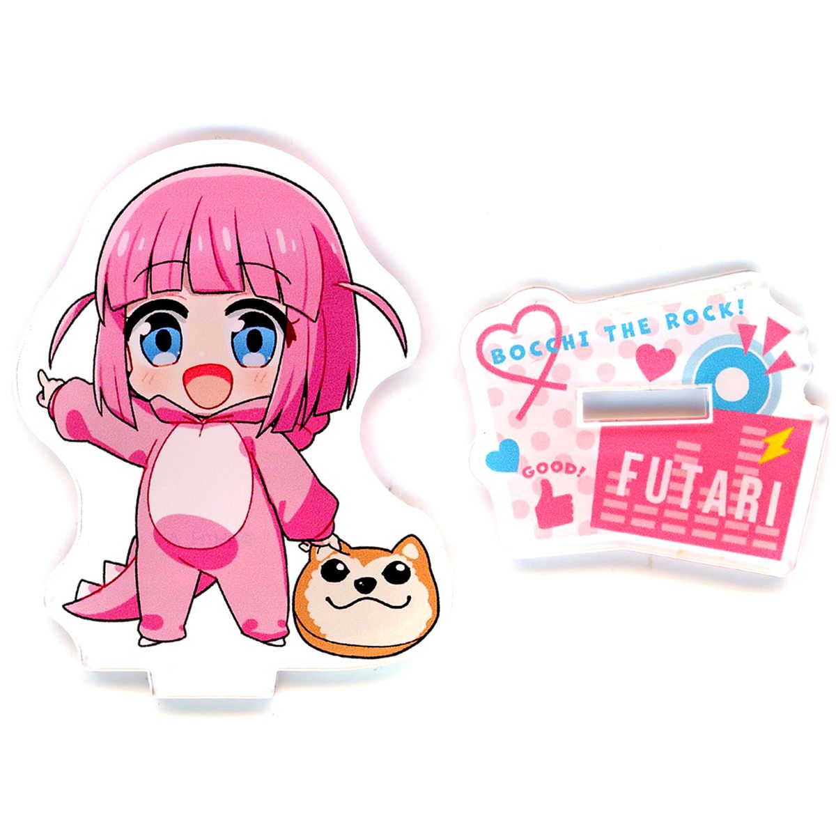 Futari Gotoh Bocchi The Rock! x Don Quijote Mini Acrylic Stand Approval Seeking Monster [USED]
