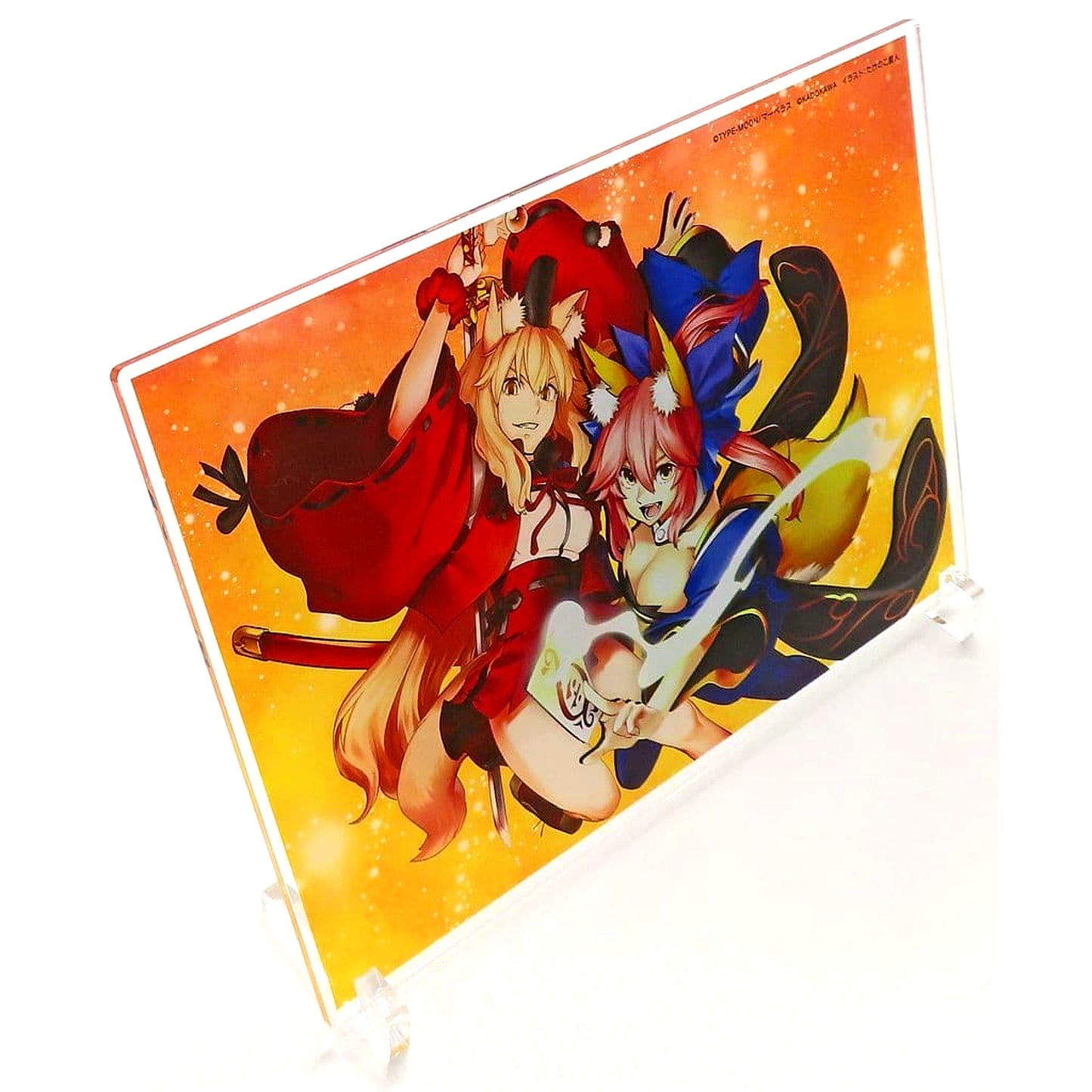 Tamamo-no-Mae and Suzuka Gozen Fate/EXTRA CCC FoxTail Vol.9 Animate Limited Set Bundle Bonus Acrylic Plate [USED]