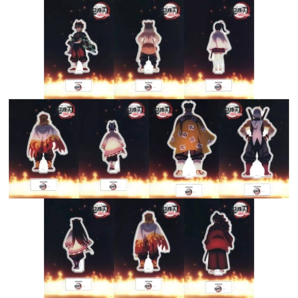 Demon Slayer: Kimetsu no Yaiba Swordsmith Village Arc Tanjiro Kamado & Others All 10 Types Set Everyone's Feelings in That Sword Random Acrylic Stand A C102 Limited Acrylic Stands [USED]