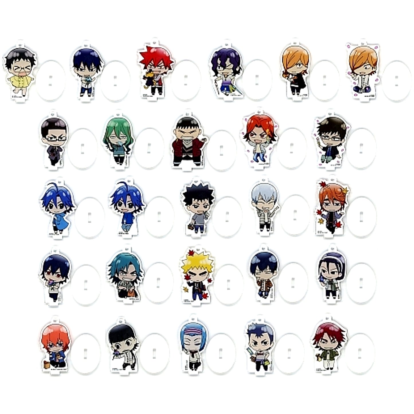 Set of 26 Yowamushi Pedal Connect Road x THE Chara SHOP Mini Acrylic Stand [USED]