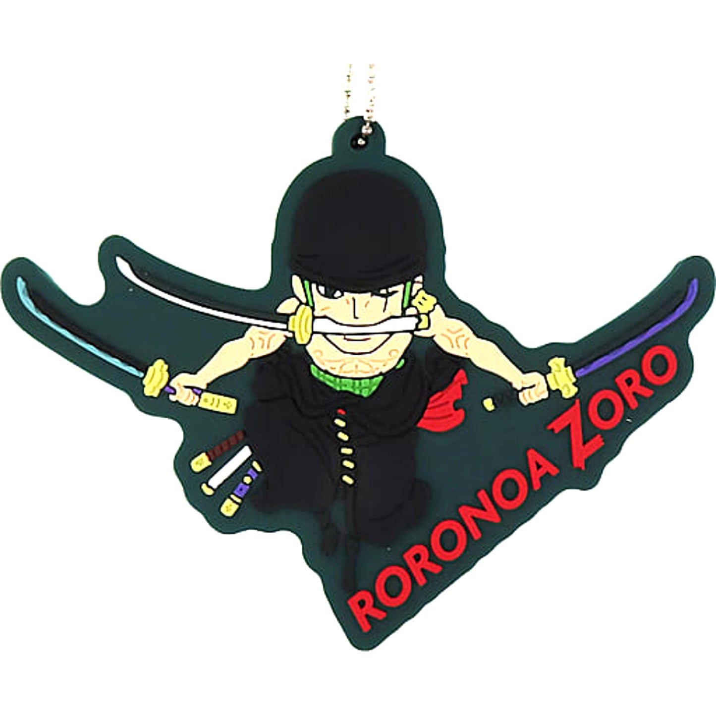 One Piece Roronoa Zoro Ichiban Kuji Beyond The Level Rubber Mascot Collection Prize H Keychains [USED]