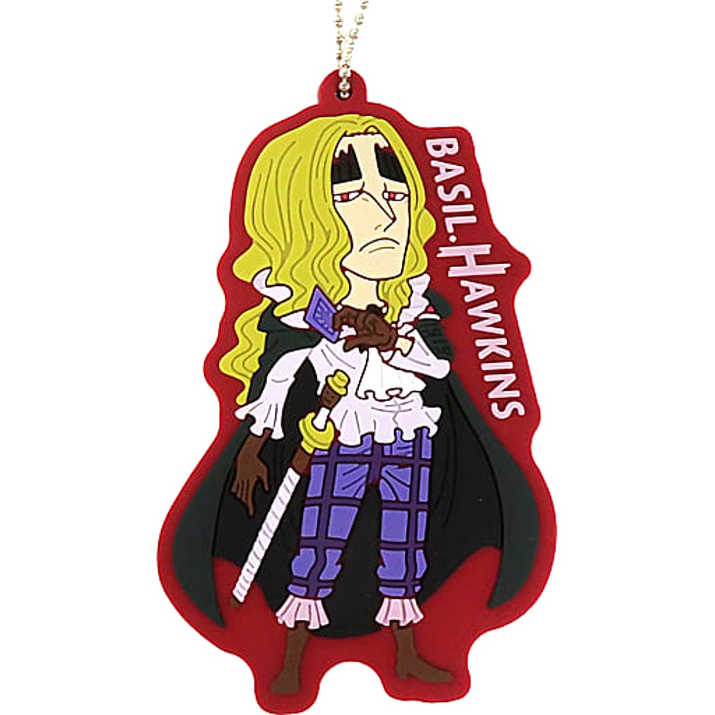 One Piece Basil Hawkins Ichiban Kuji Beyond The Level Rubber Mascot Collection Prize H Keychains [USED]