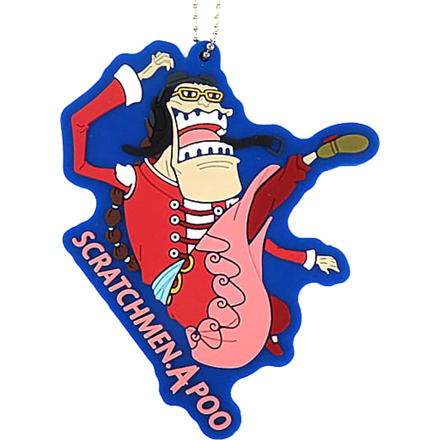 One Piece Scratchmen Apoo Ichiban Kuji Beyond The Level Rubber Mascot Collection Prize H Keychains [USED]