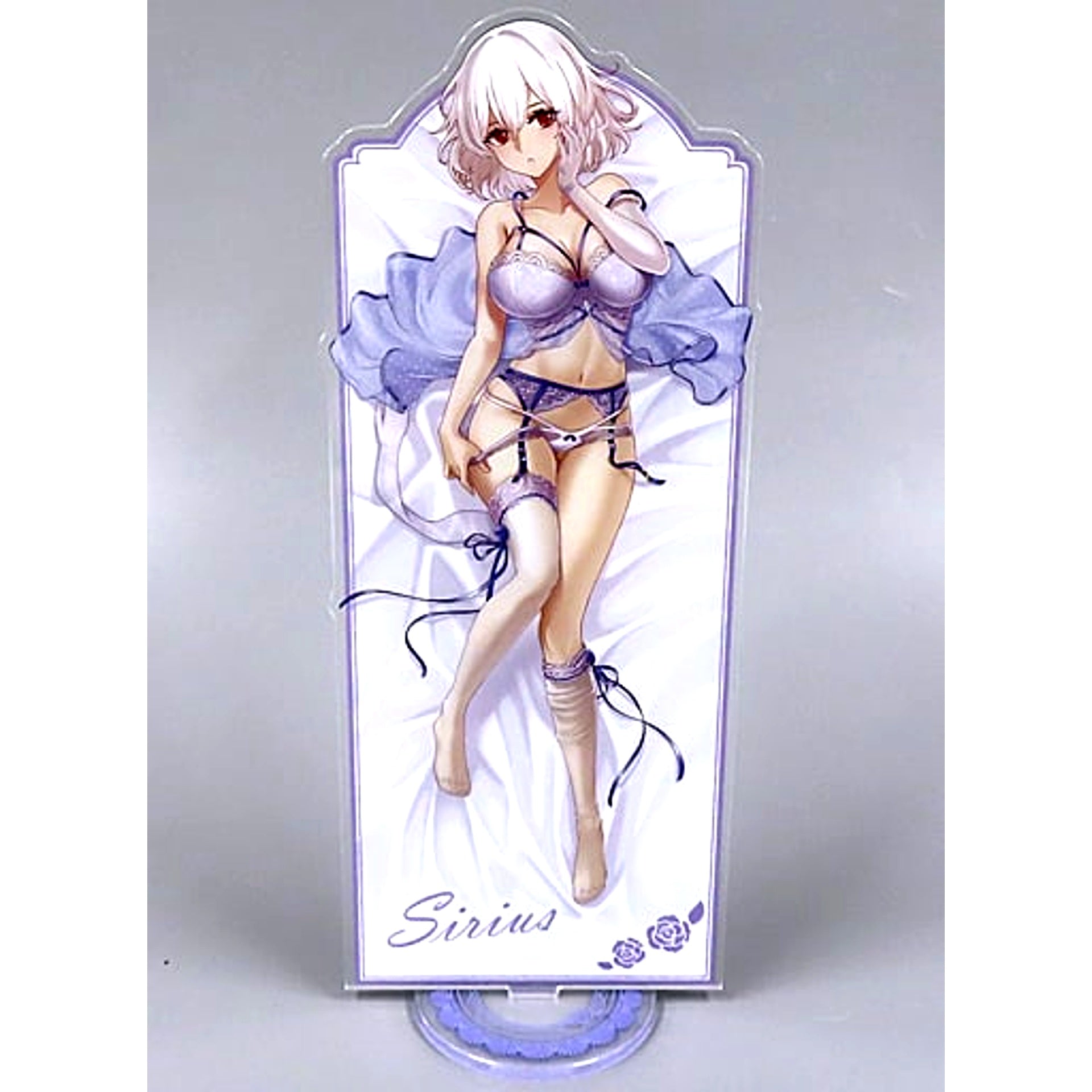 Sirius D Prize BIG Acrylic Stand MAGIC Kuji Azur Lane Sweet Night Good Night Commander [USED]