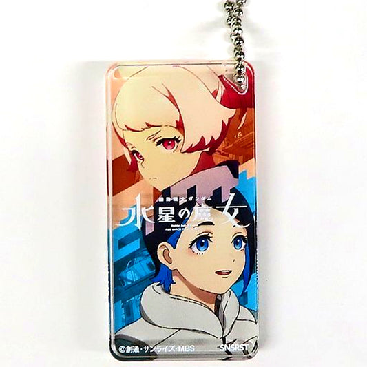 F. Nika and Chuatury Mobile Suit Gundam The Witch from Mercury EXPO Domiteria Keychain [USED]