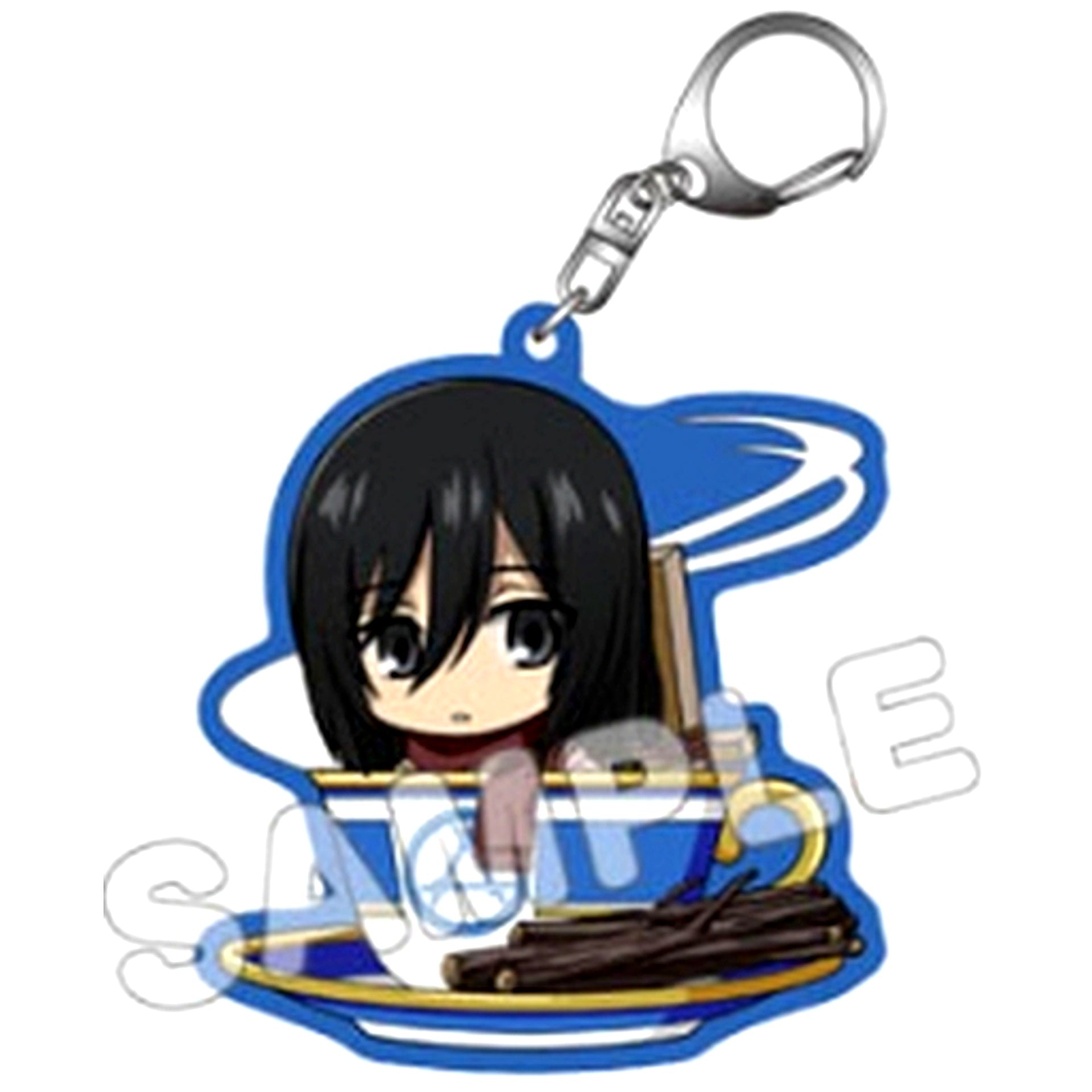 Mikasa Ackerman Attack on Titan Trading Acrylic Keychain Cup In Series Vol.5 [USED]