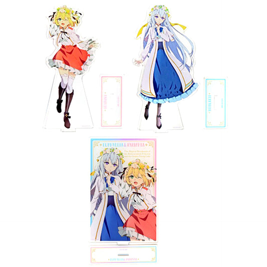 Set of 3 Prize B The Magical Revolution of the Reincarnated Princess and the Genius Young Lady Acrylic Stand Figure Kujibikido Online Kuji [USED]
