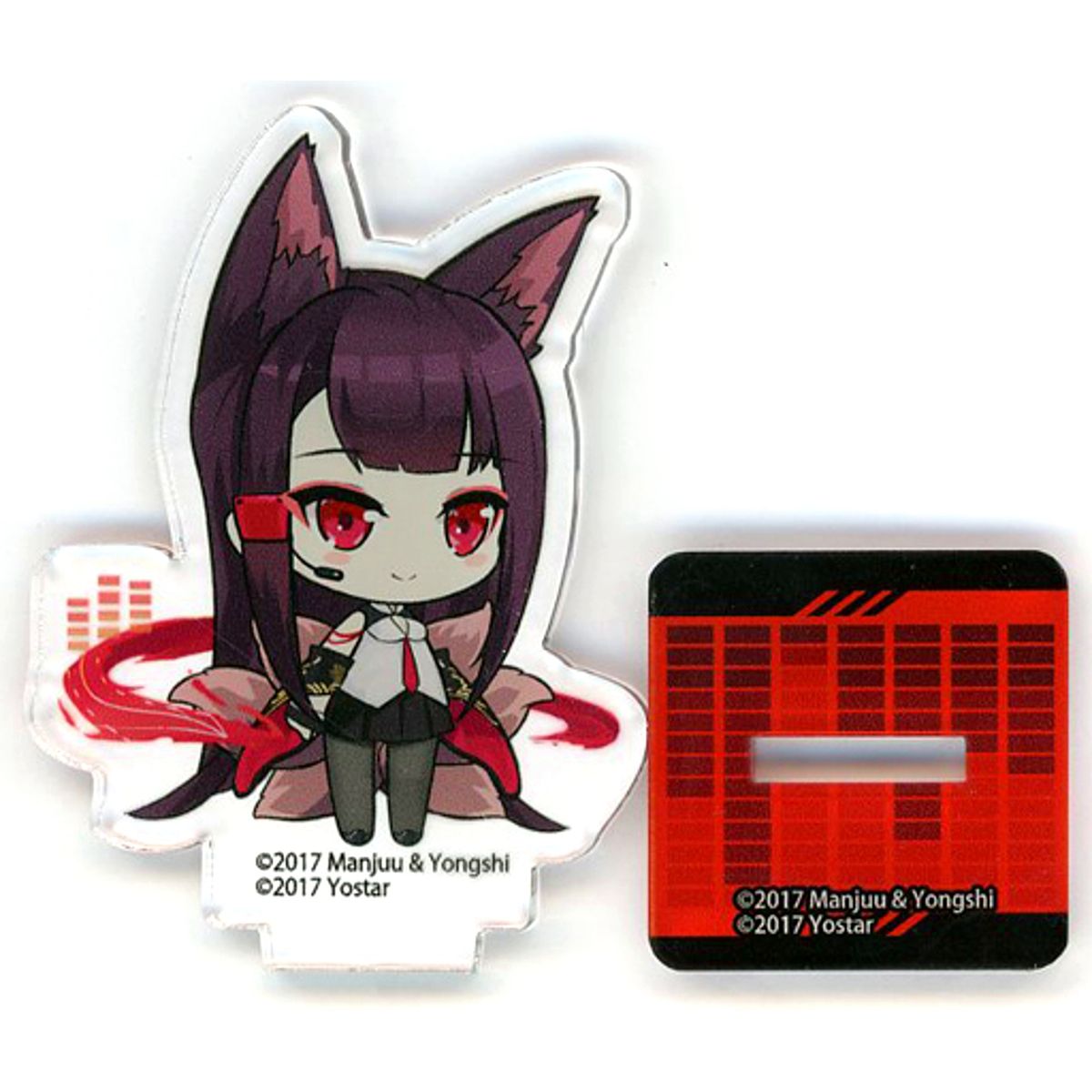 Akagi Mu Equipment Mini Acrylic Stand Azur Lane Karaoke Manekineko [USED]