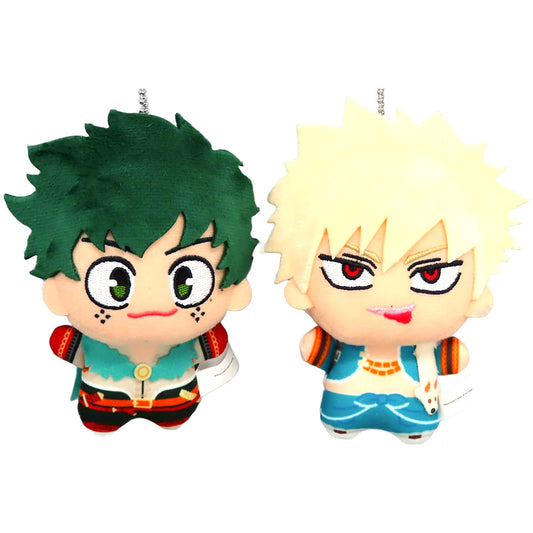 My Hero Academia Izuku Midoriya Katsuki Bakugo Fantasy Costume Ver. Chibigurumi Weekly Shonen Jump September 4, 2023 Issue Service For All Applicants 2 Piece Set Keychains [USED]