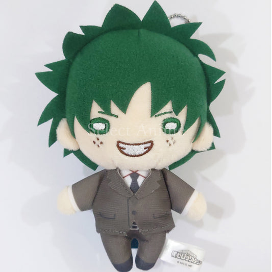 My Hero Academia Izuku Midoriya Suit Nitotan Plush Toy with Ball Chain TOHO animation STORE Limited Keychains [USED]