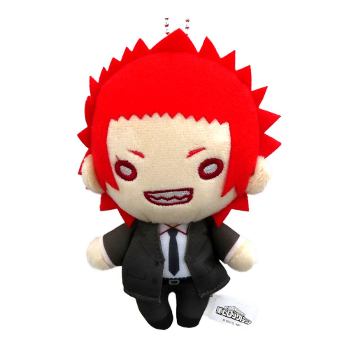 My Hero Academia Eijirou Kirishima Suit Nitotan Plush Toy with Ball Chain TOHO animation STORE Limited Keychains [USED]