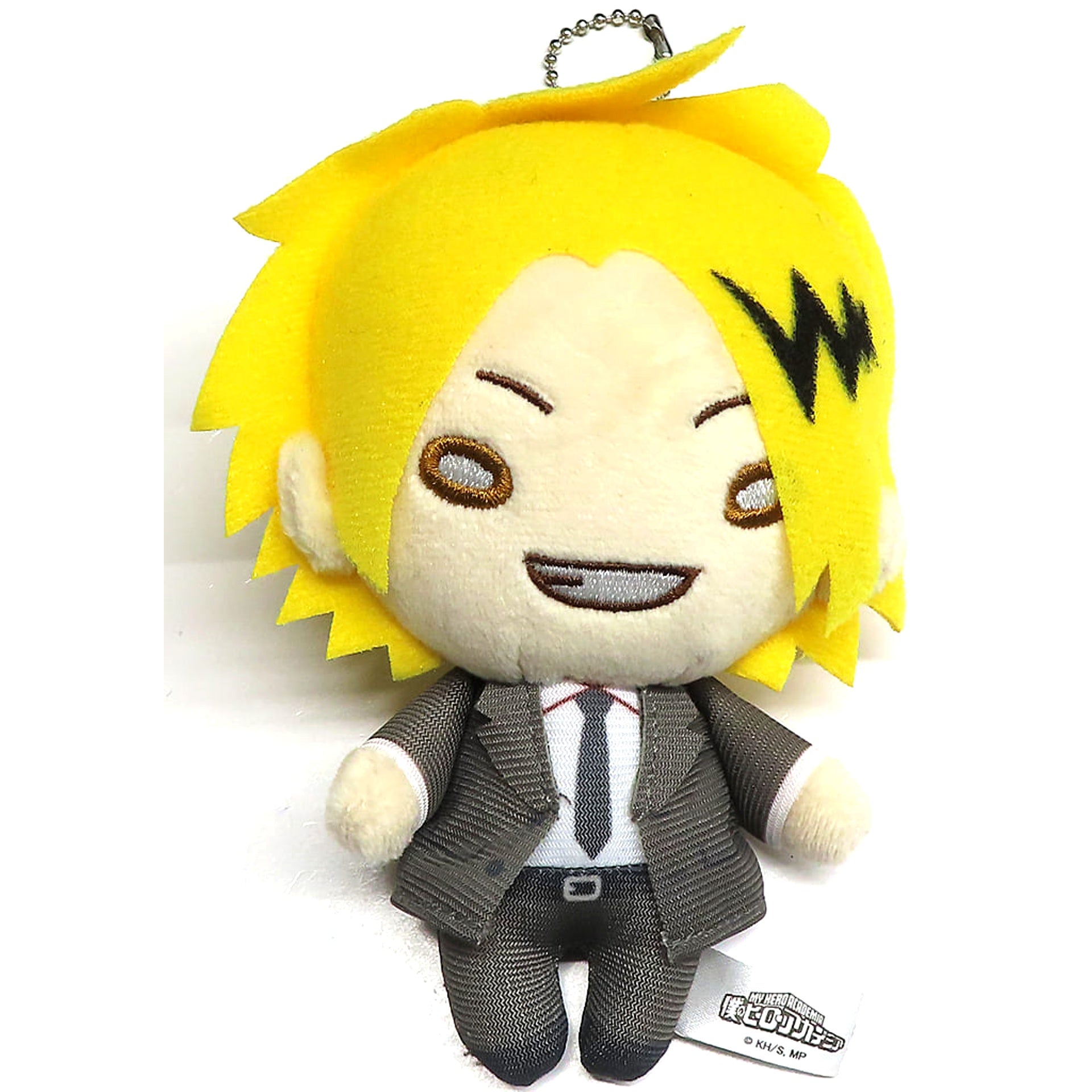 My Hero Academia Denki Kaminari Nitotan Suit Plush Toy with Ball Chain TOHO animation STORE Limited Plush [USED]