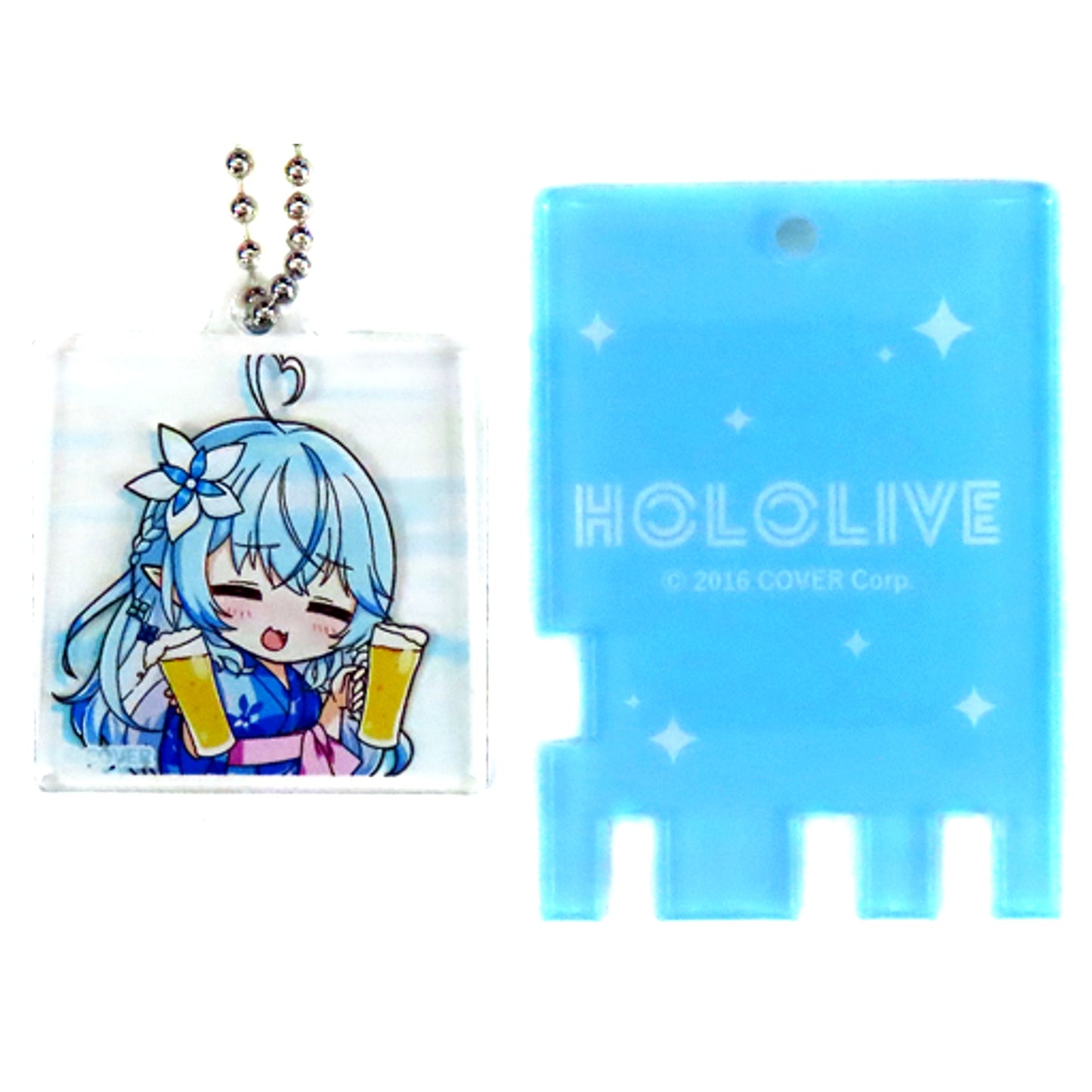 Yukihana Lamy Hololive Trading Bath Lock Style Keychain Mini Char Ver. Gokurakuyu RAKU SPA Collab 3rd Furolife [USED]