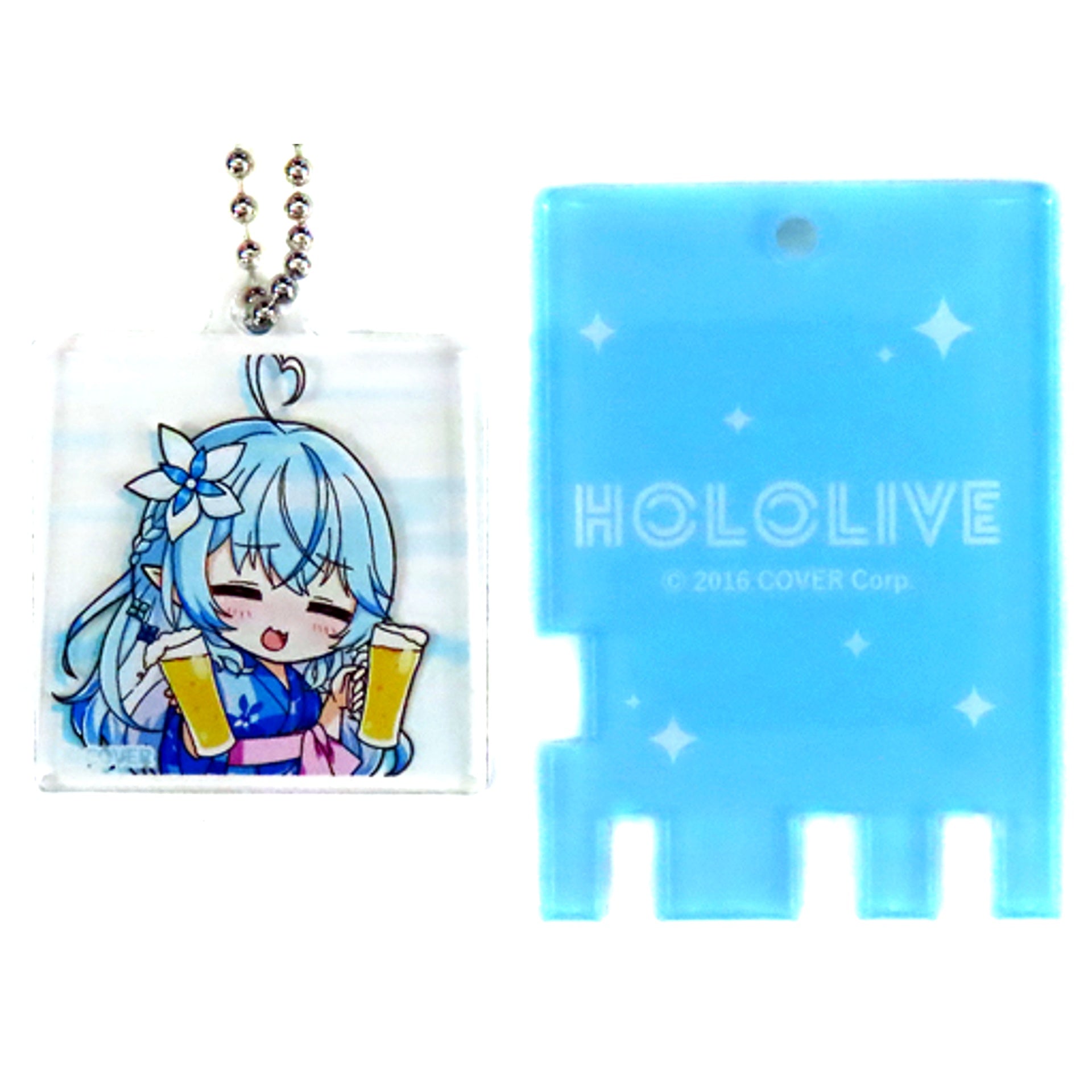 Yukihana Lamy Hololive Trading Bath Lock Style Keychain Mini Char Ver. Gokurakuyu RAKU SPA Collab 3rd Furolife [USED]