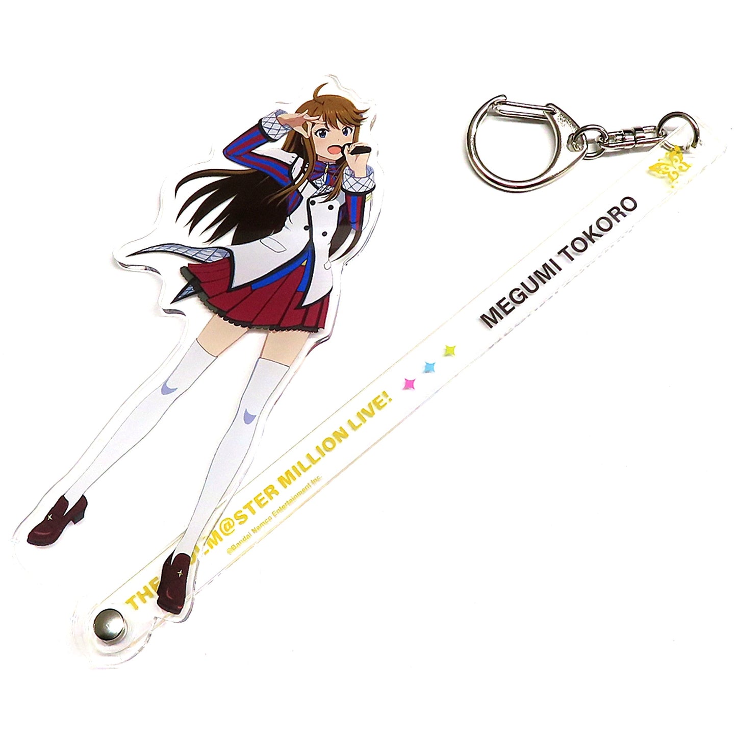 Megumi Tokoro The Idolmaster Million Live! Official Trading Stick Keychain Million Live! FAIRY STARS Theater Advance Screening Theater Goods [USED]