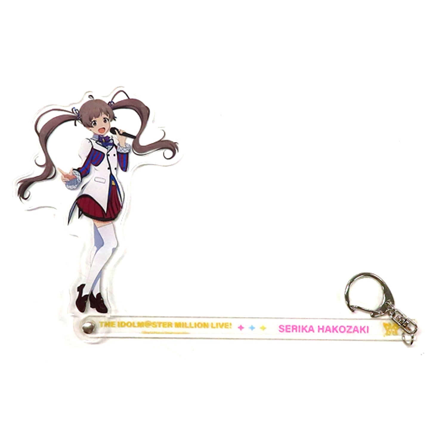 Serika Hakozaki The Idolmaster Million Live! Official Trading Stick Keychain Million Live! ANGEL STARS Theater Advance Screening Theater Goods [USED]